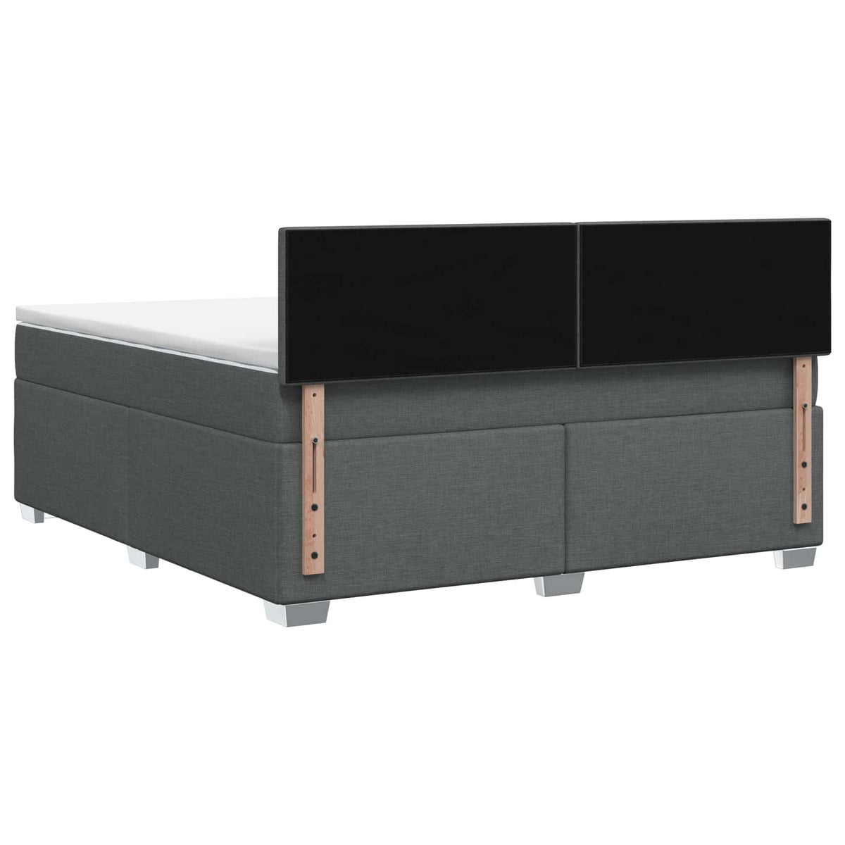 Boxspring krevet s madracem Tamnosiva 140 x 200 cm Tkanina