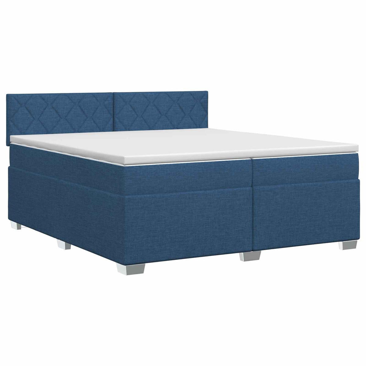 Boxspring krevet s madracem Plava 200 x 200 cm Tkanina