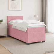 Boxspring krevet s madracem Ružičasta 80 x 200 cm Baršun
