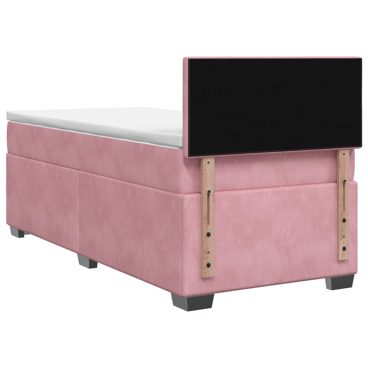 Boxspring krevet s madracem Ružičasta 80 x 200 cm Baršun