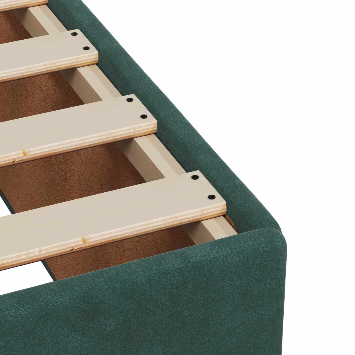 Boxspring krevet s madracem Tamnozelena 80 x 200 cm Baršun