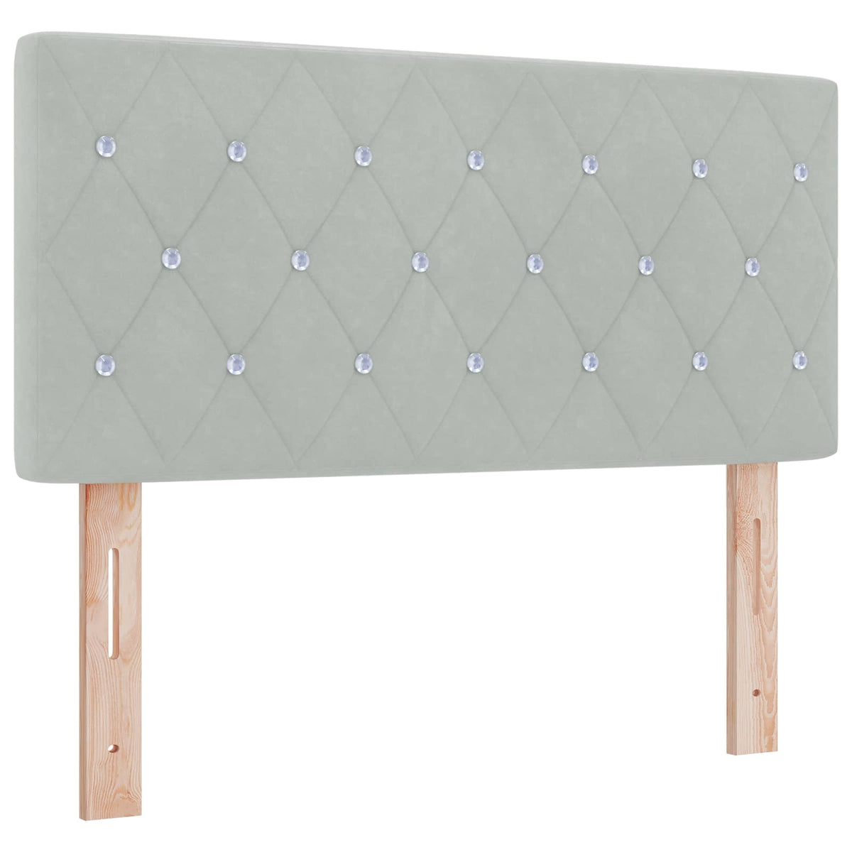 Boxspring krevet s madracem Svjetlosiva 90 x 200 cm Baršun