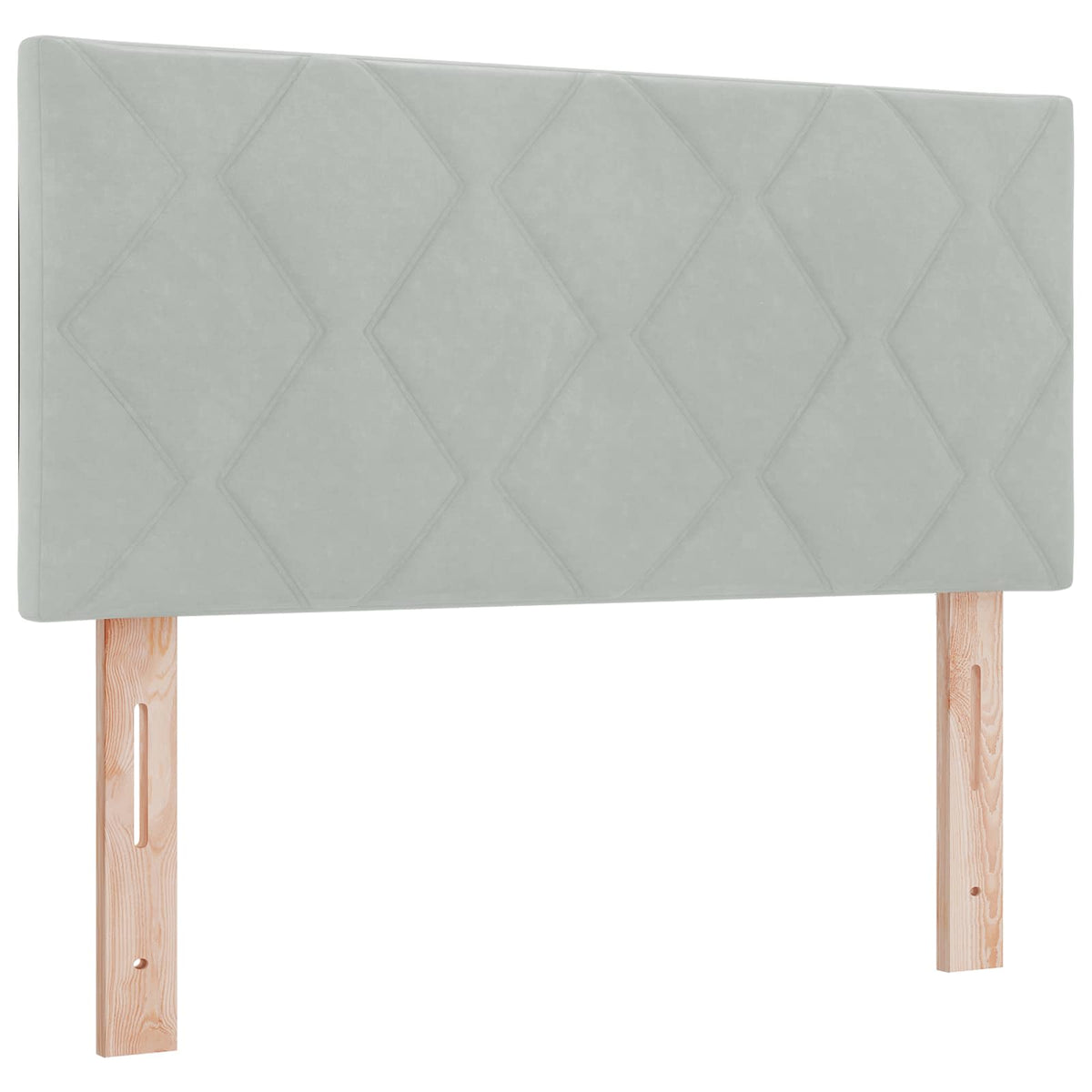 Boxspring krevet s madracem Svjetlosiva 90 x 200 cm Baršun