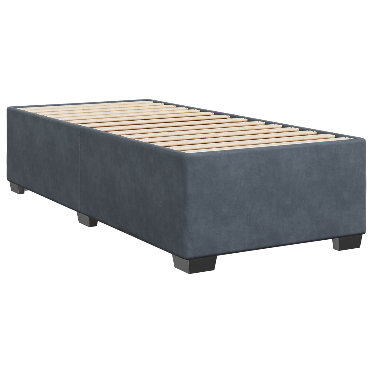 Boxspring krevet s madracem Tamnosiva 100 x 200 cm Baršun