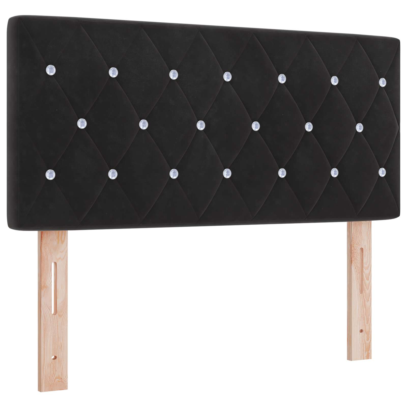 Boxspring krevet s madracem Crna 120 x 190 cm Baršun