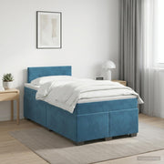 Boxspring krevet s madracem Plava 120 x 190 cm Baršun