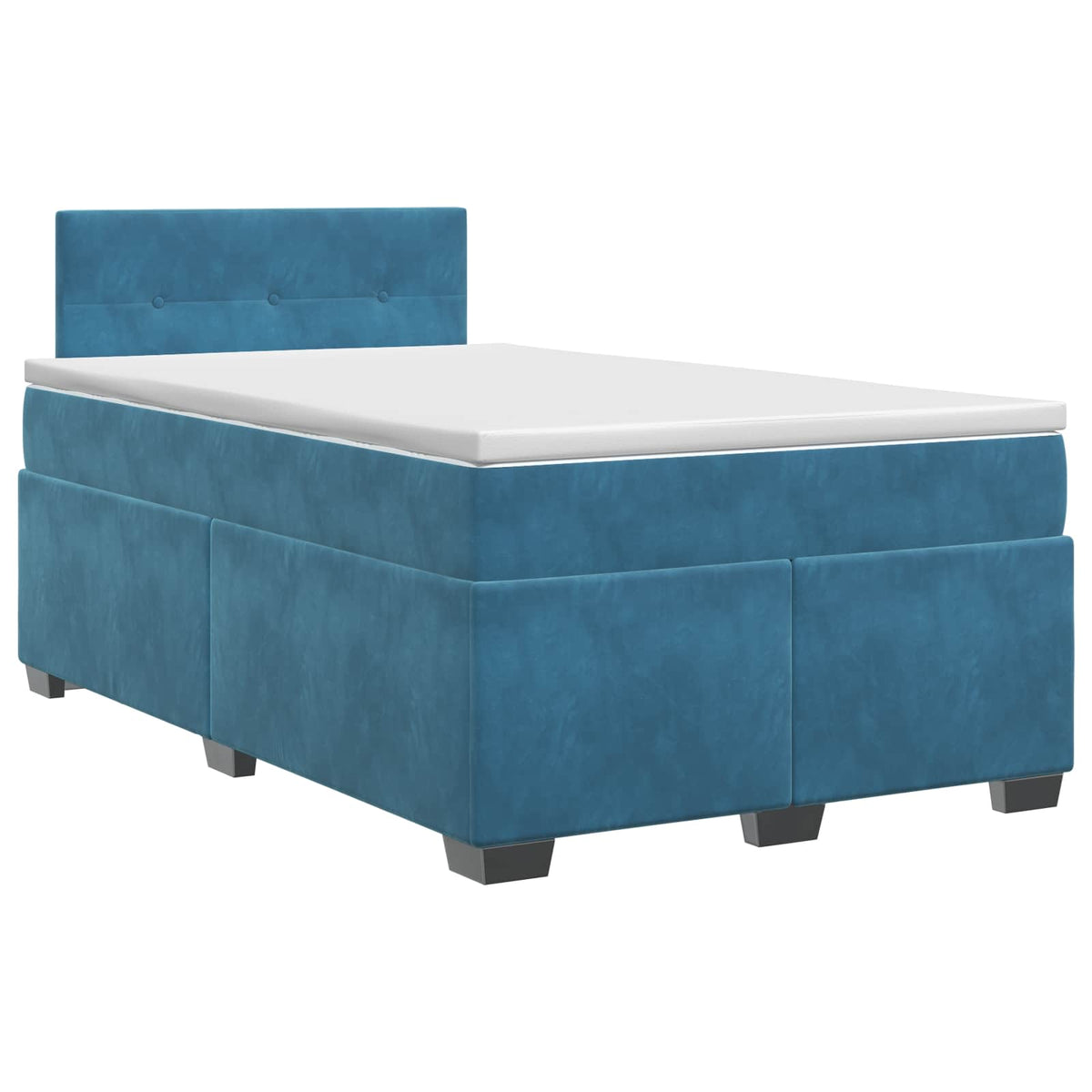 Boxspring krevet s madracem Plava 120 x 190 cm Baršun