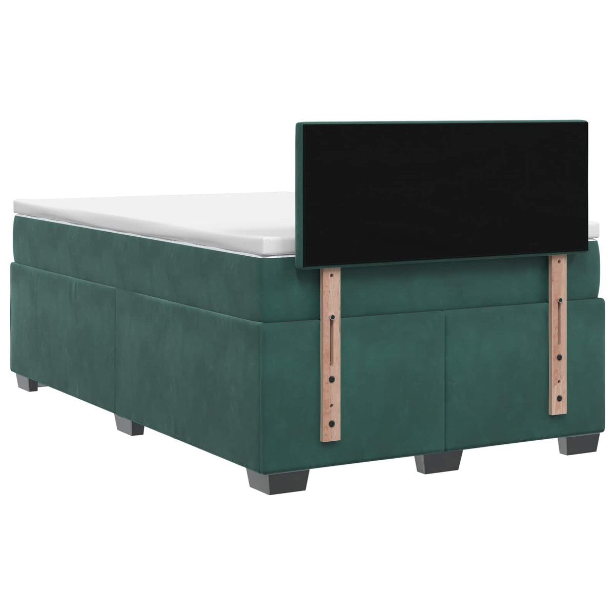 Boxspring krevet s madracem Tamnozelena 120 x 200 cm Baršun