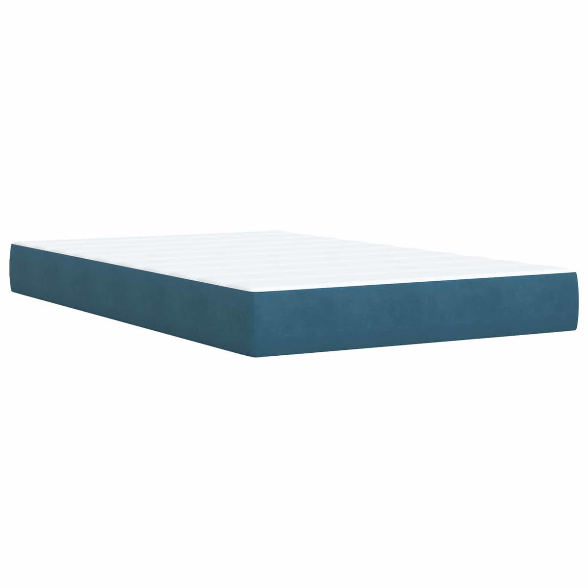Boxspring krevet s madracem Tamno plava 120 x 200 cm Baršun