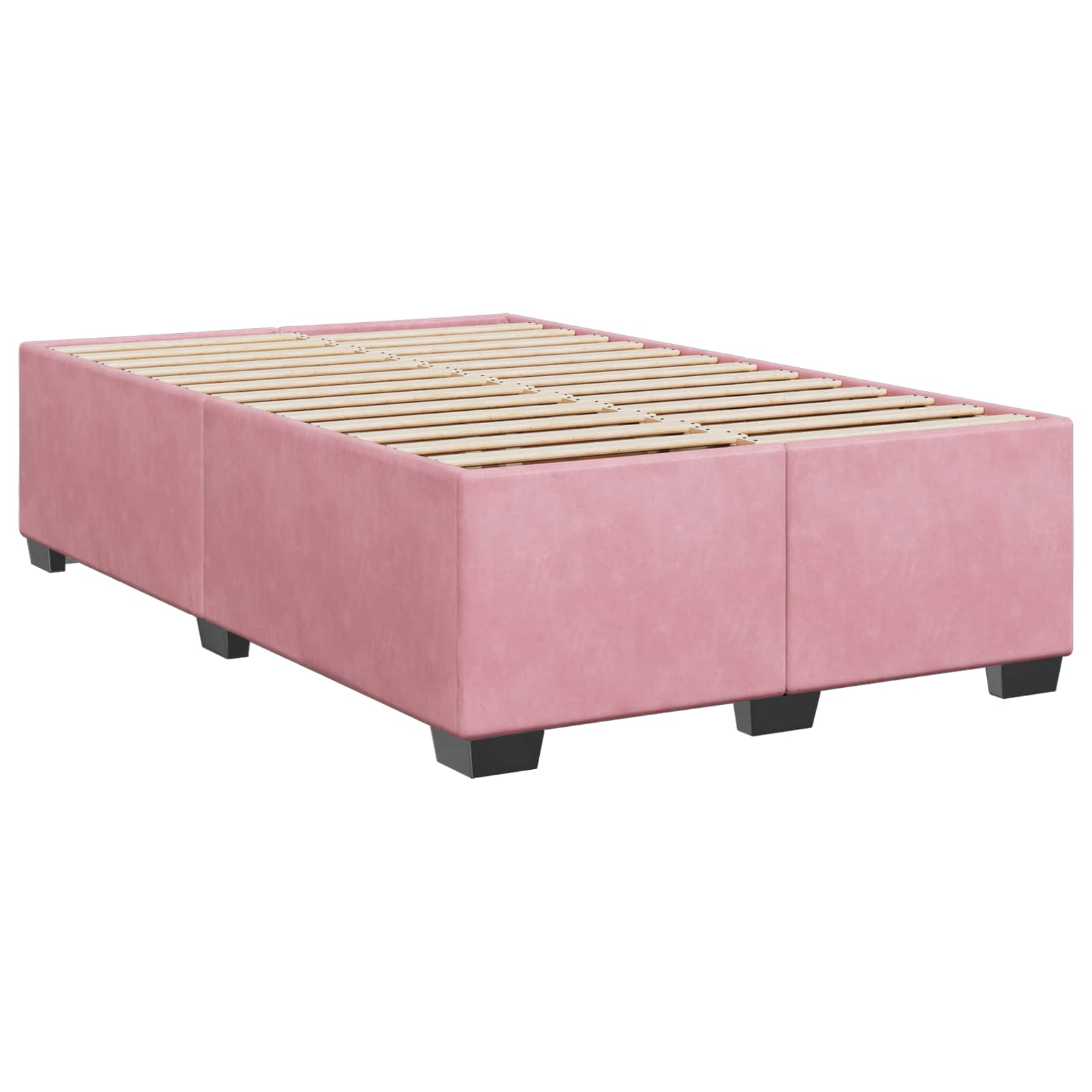Boxspring krevet s madracem Ružičasta 120 x 200 cm Baršun