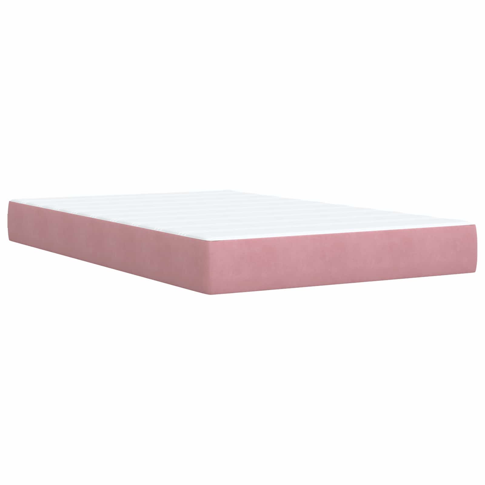 Boxspring krevet s madracem Ružičasta 120 x 200 cm Baršun