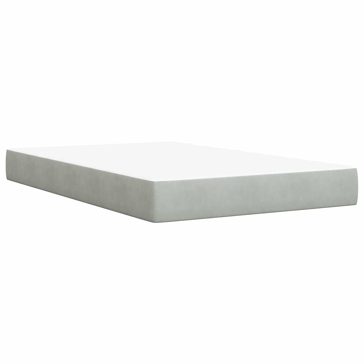 Boxspring krevet s madracem Svjetlosiva 120 x 200 cm Baršun