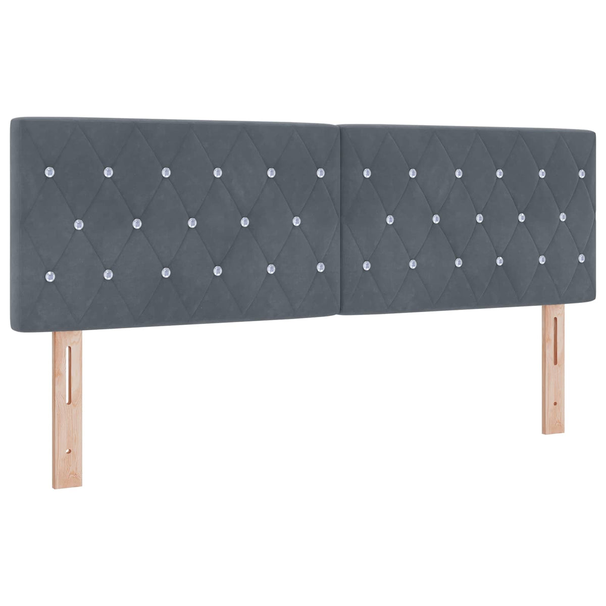 Boxspring krevet s madracem Tamnosiva 140 x 190 cm Baršun