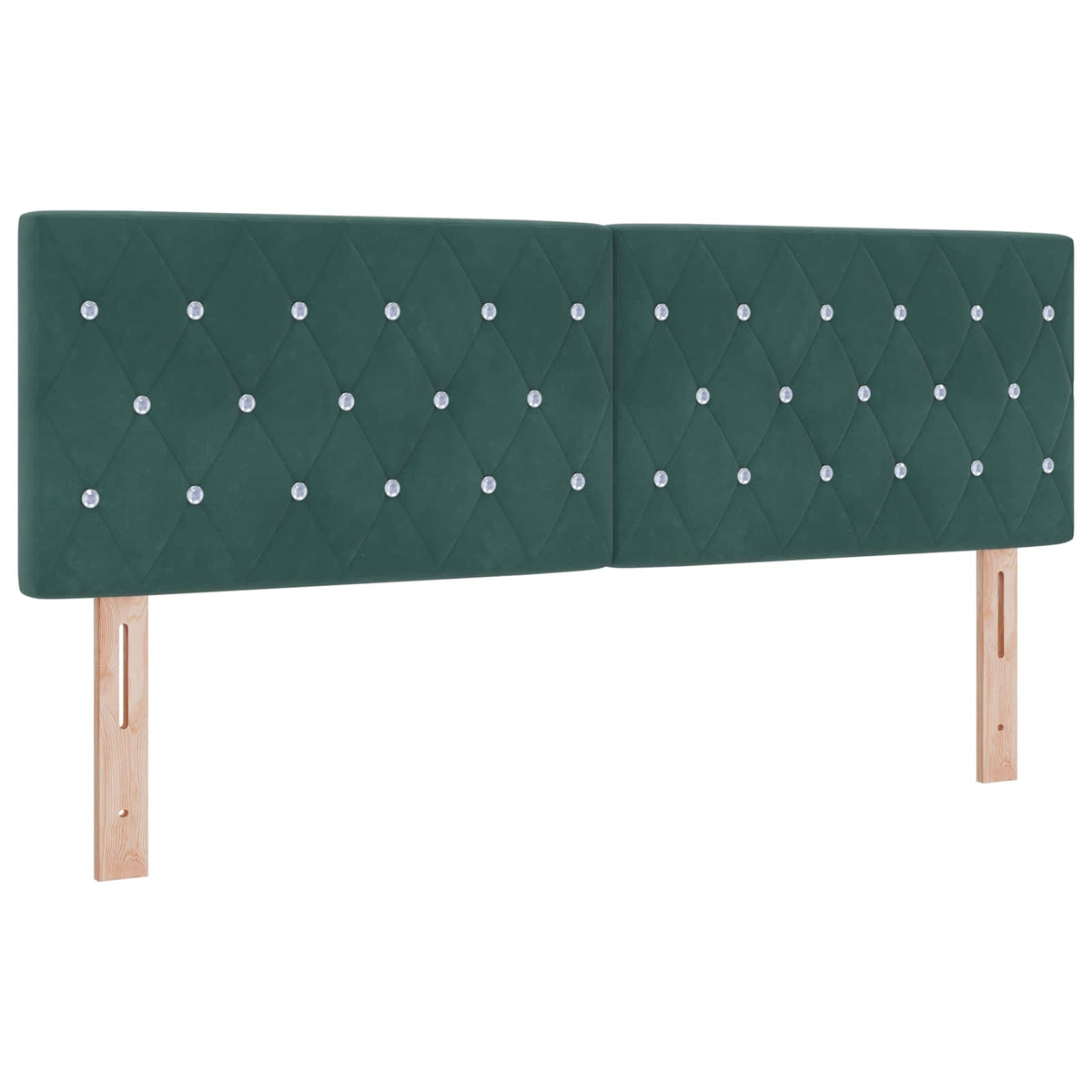 Boxspring krevet s madracem Tamnozelena 140 x 190 cm Baršun