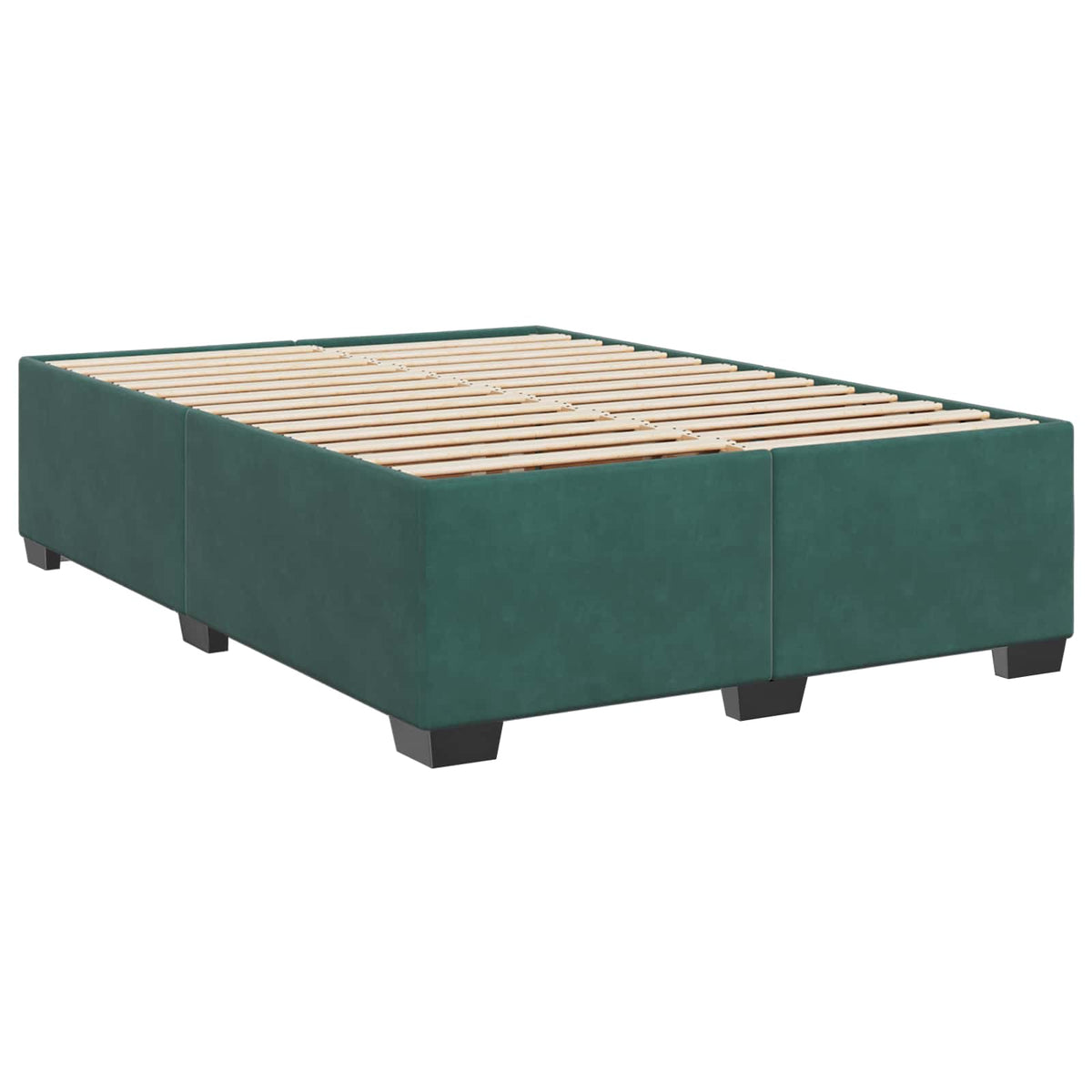 Boxspring krevet s madracem Tamnozelena 140 x 190 cm Baršun