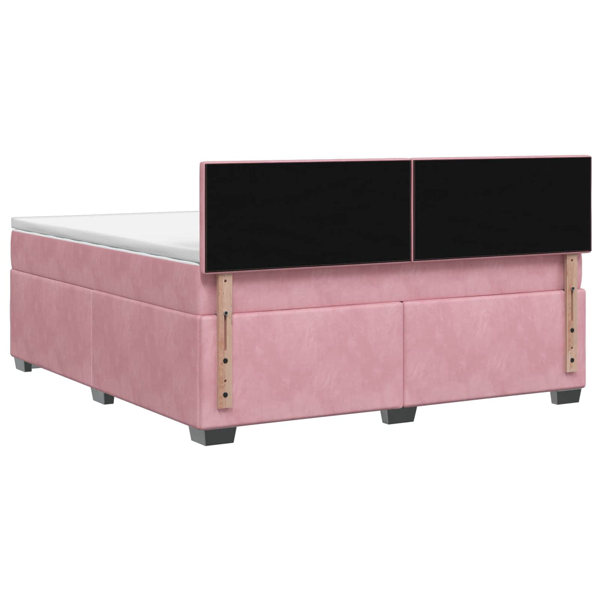 Boxspring krevet s madracem Ružičasta 140 x 200 cm Baršun