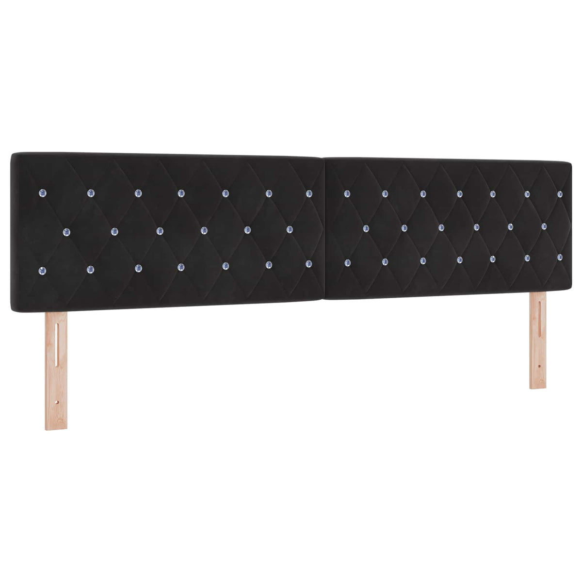 Boxspring krevet s madracem Crna 180 x 200 cm Baršun