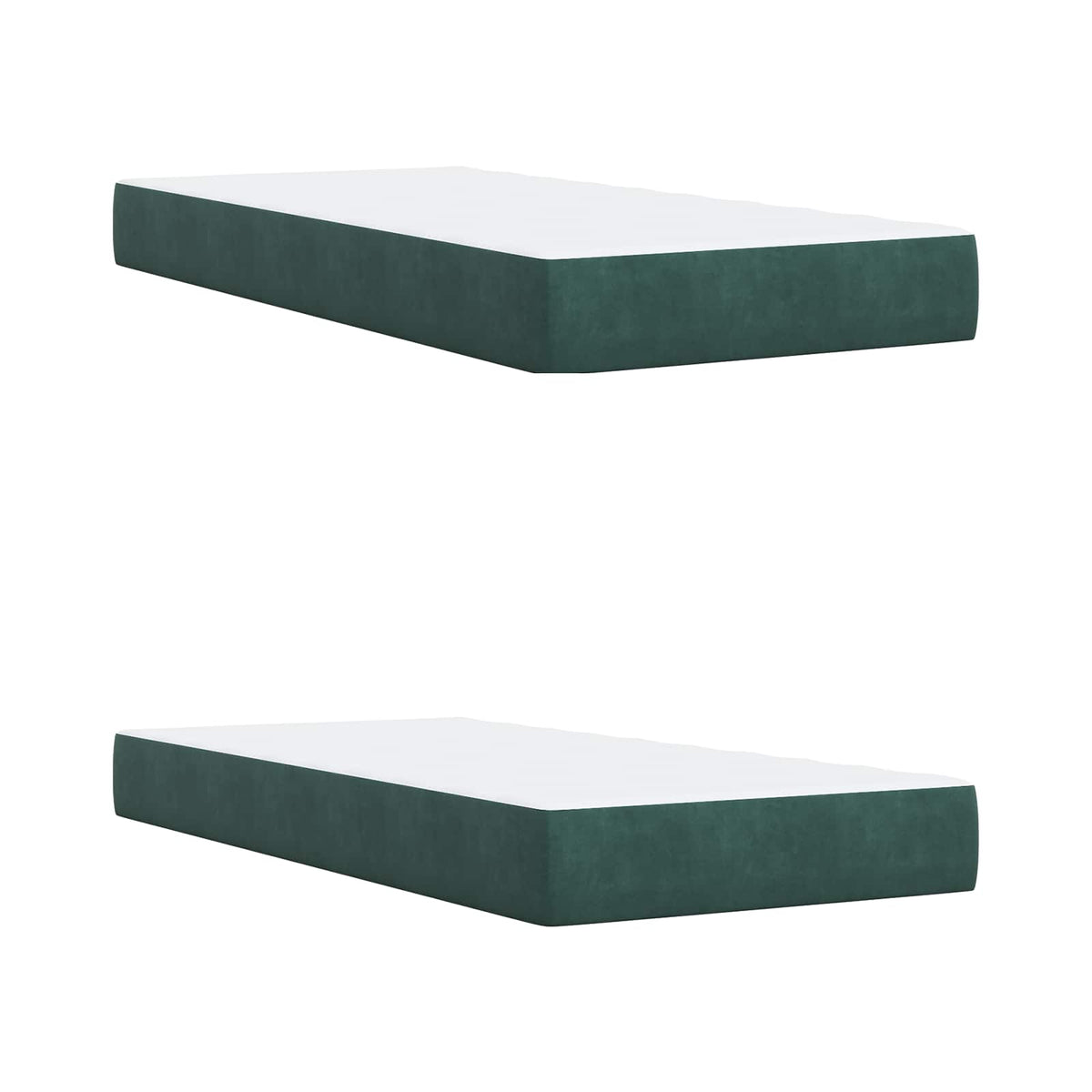 Boxspring krevet s madracem Tamnozelena 200 x 200 cm Baršun