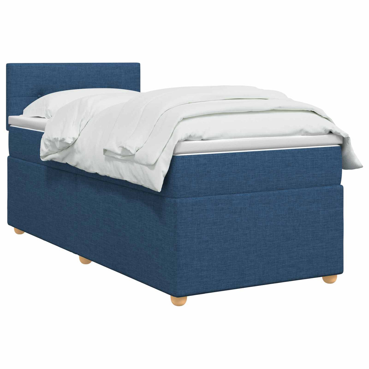 Boxspring krevet s madracem Plava 100 x 200 cm Tkanina