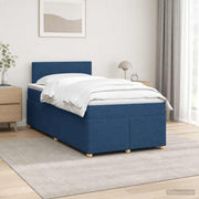 Boxspring krevet s madracem Plava 120 x 190 cm Tkanina