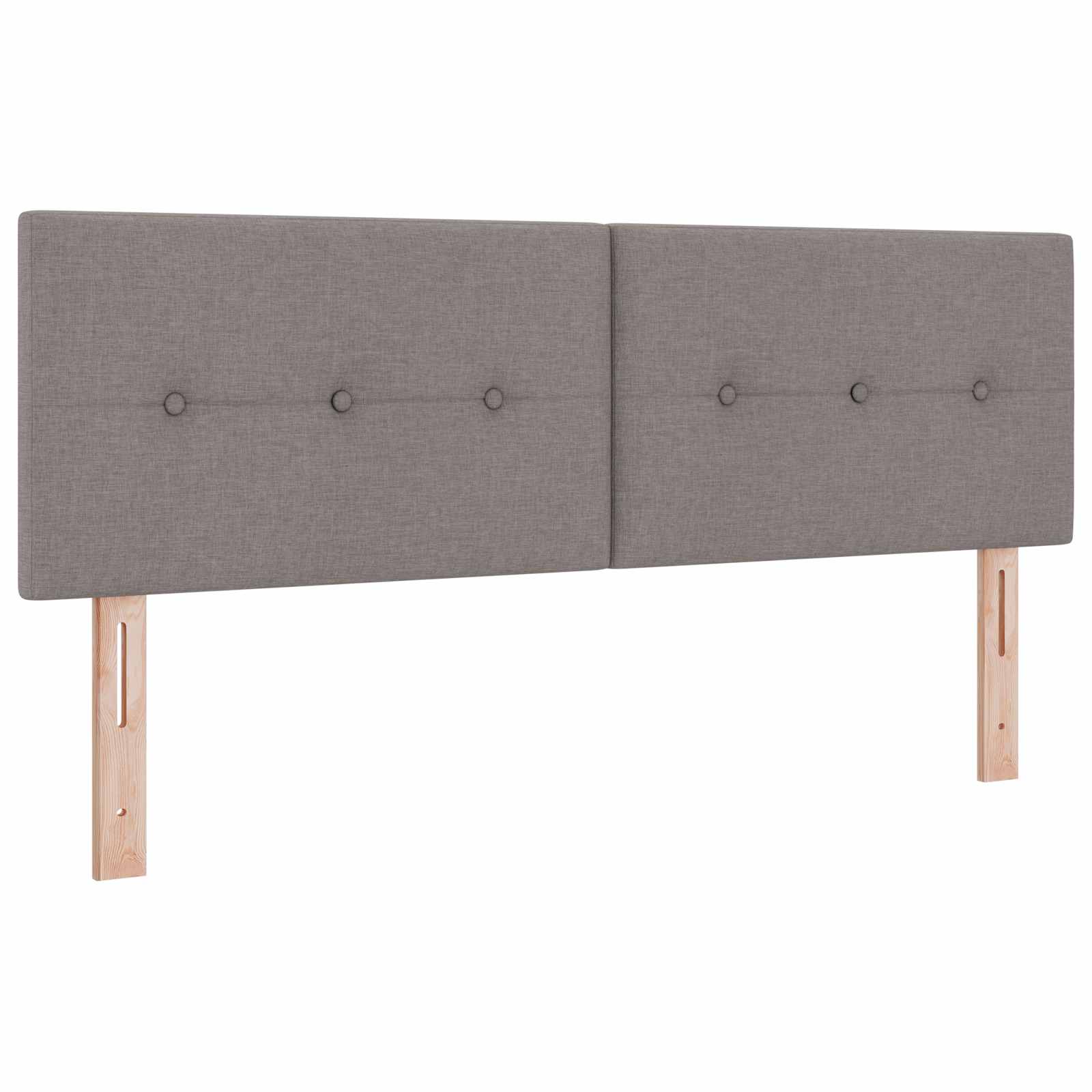 Boxspring krevet s madracem Sivosmeđa 140 x 200 cm Tkanina