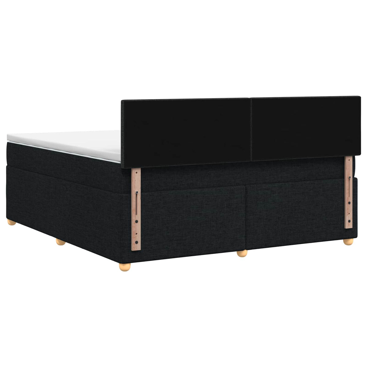 Boxspring krevet s madracem Crna 160 x 200 cm Tkanina