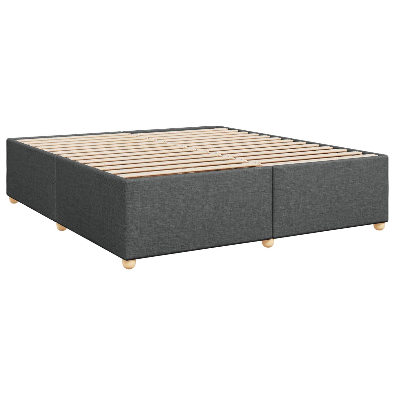 Boxspring krevet s madracem Tamnosiva 180 x 200 cm Tkanina