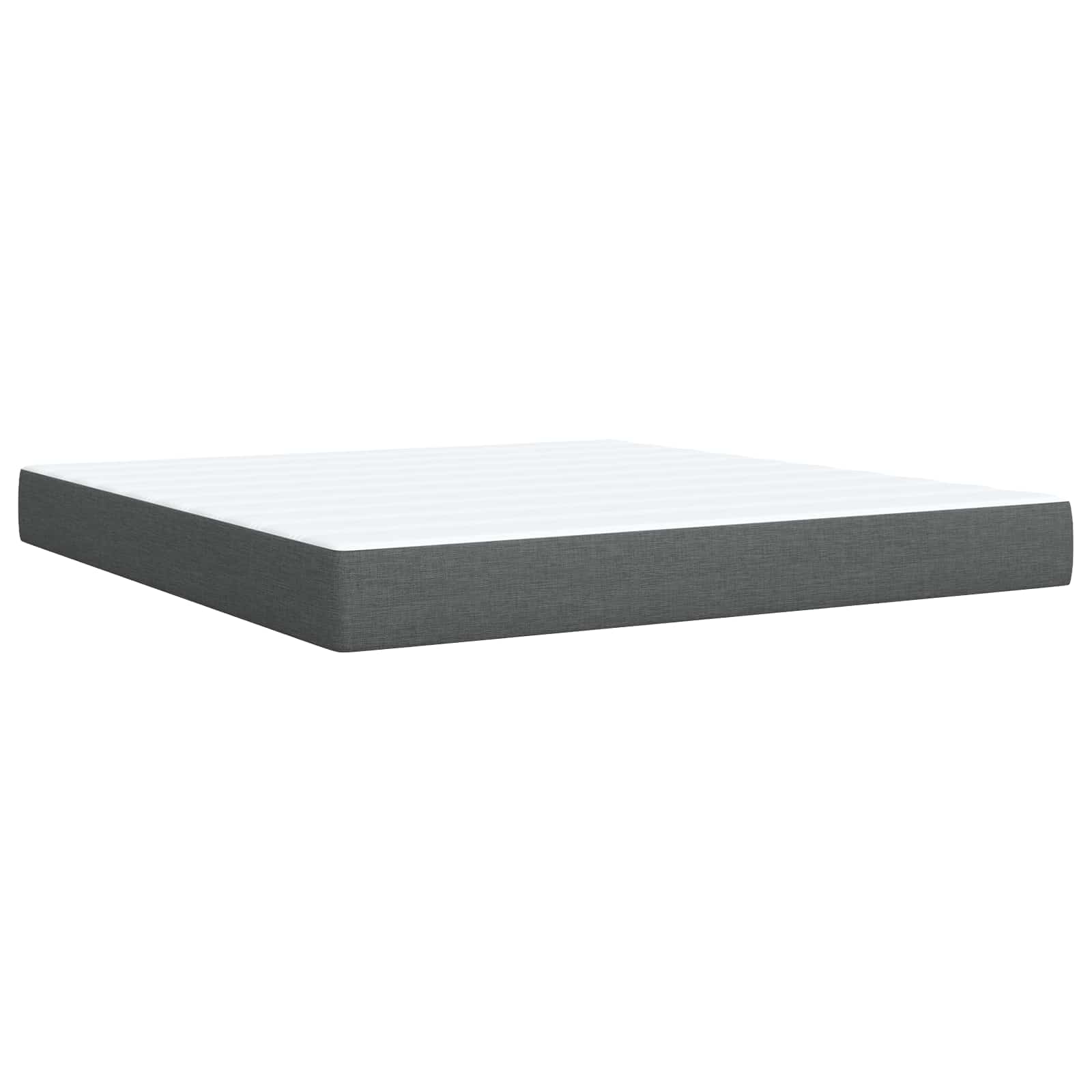 Boxspring krevet s madracem Tamnosiva 180 x 200 cm Tkanina