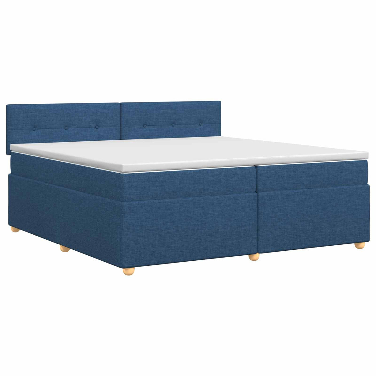 Boxspring krevet s madracem Plava 200 x 200 cm Tkanina