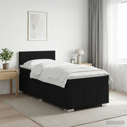 Boxspring krevet s madracem Crna 90 x 200 cm Tkanina