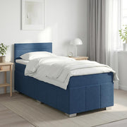 Boxspring krevet s madracem Plava 90 x 200 cm Tkanina