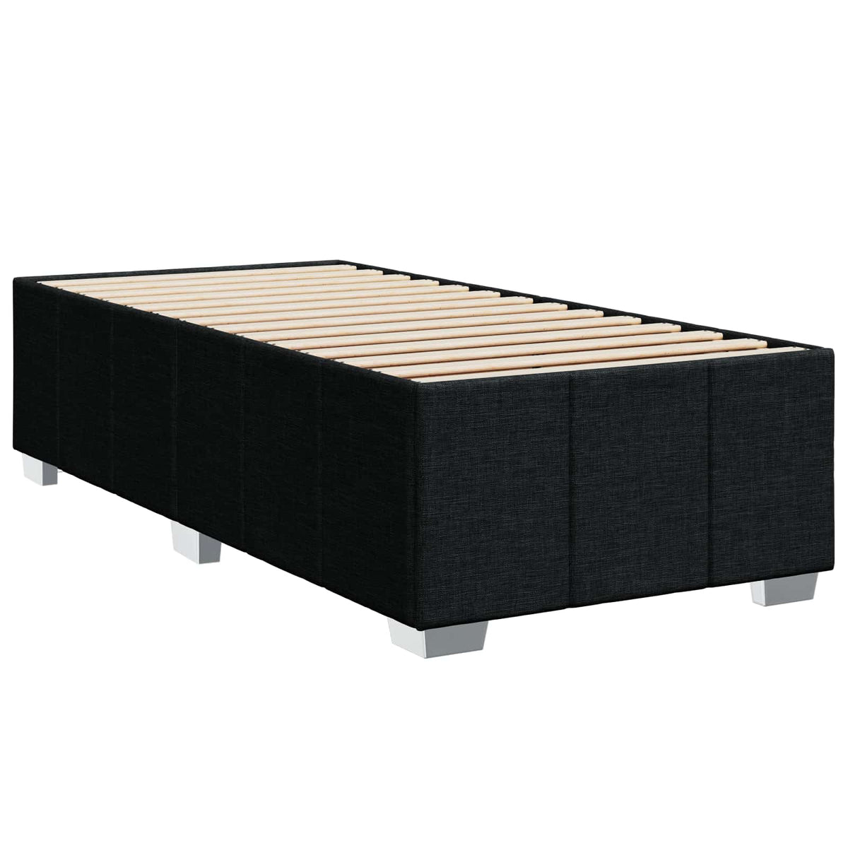 Boxspring krevet s madracem Crna 90 x 200 cm Tkanina