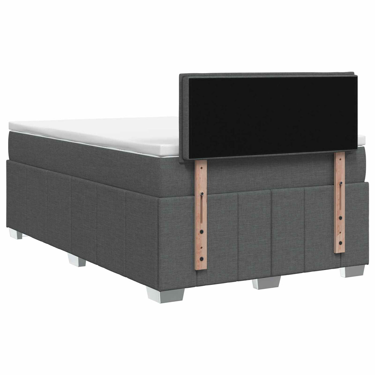 Boxspring krevet s madracem Tamnosiva 120 x 190 cm Tkanina