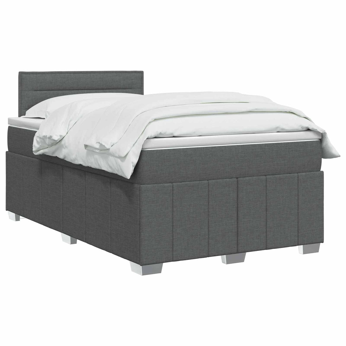 Boxspring krevet s madracem Tamnosiva 120 x 190 cm Tkanina