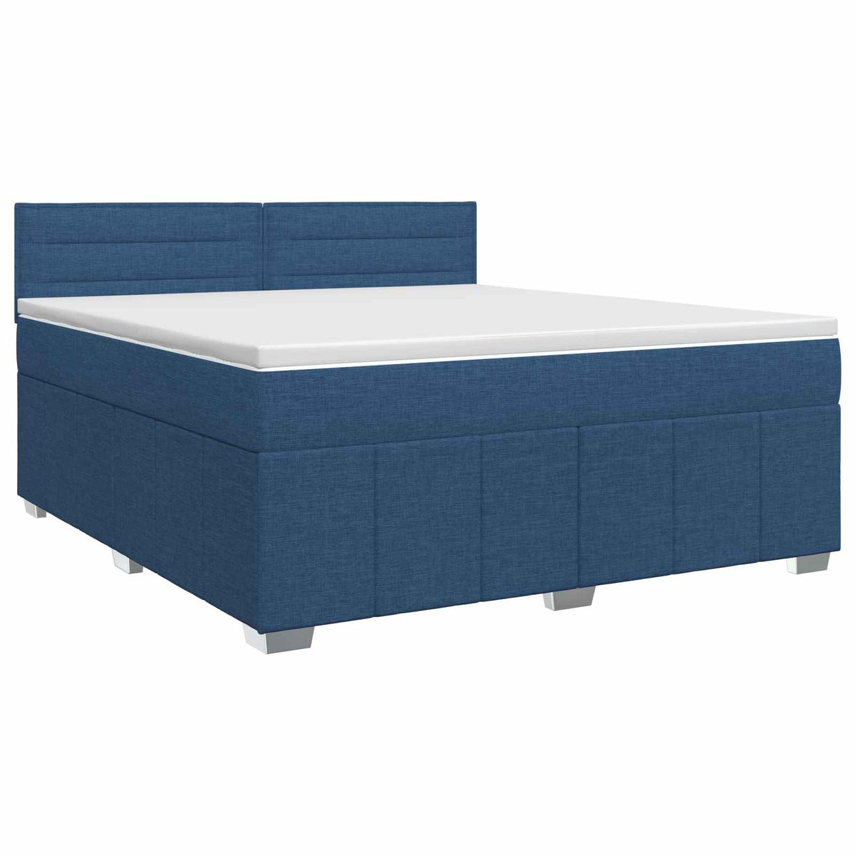 Boxspring krevet s madracem Plava 160 x 200 cm Tkanina