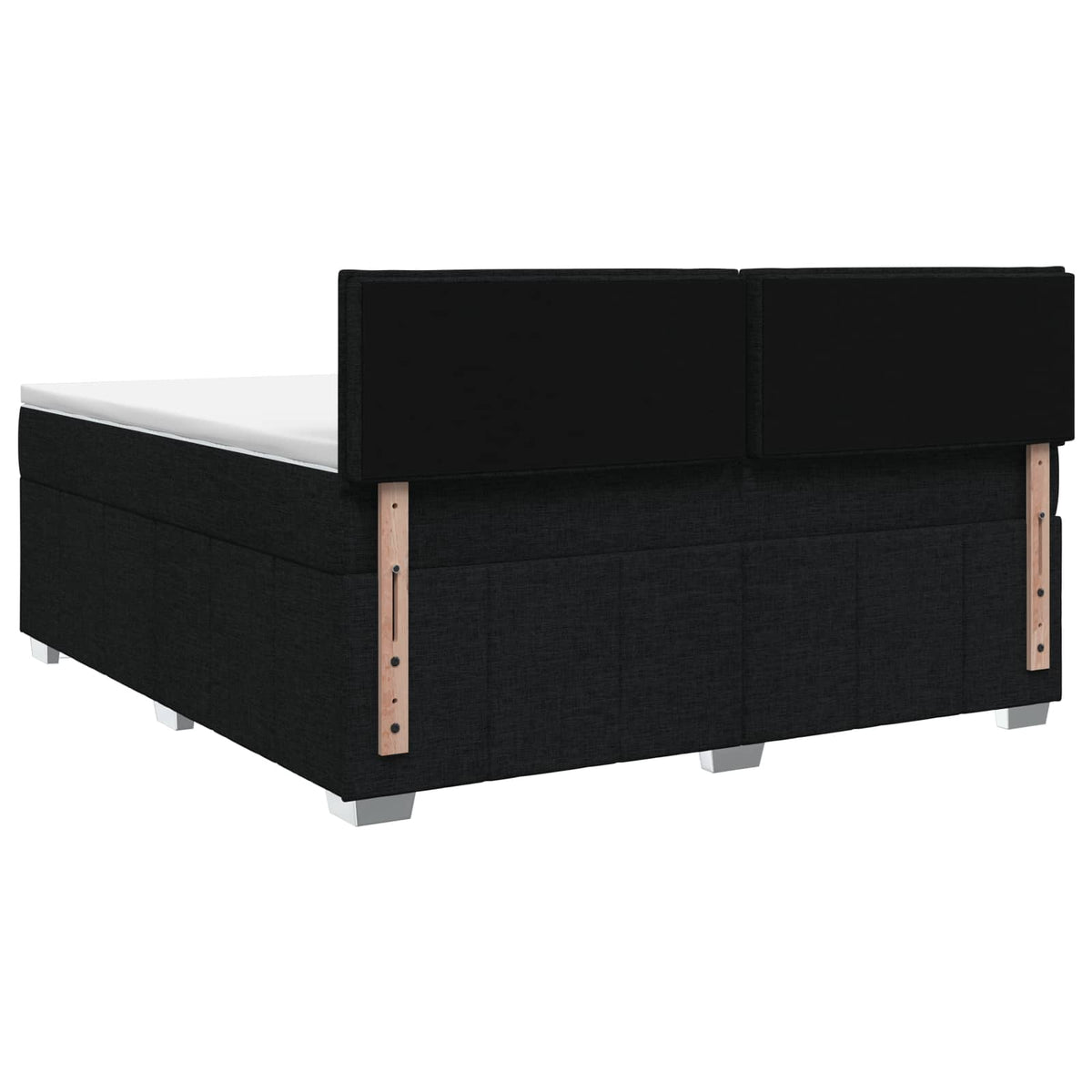Boxspring krevet s madracem Crna 180 x 200 cm Tkanina
