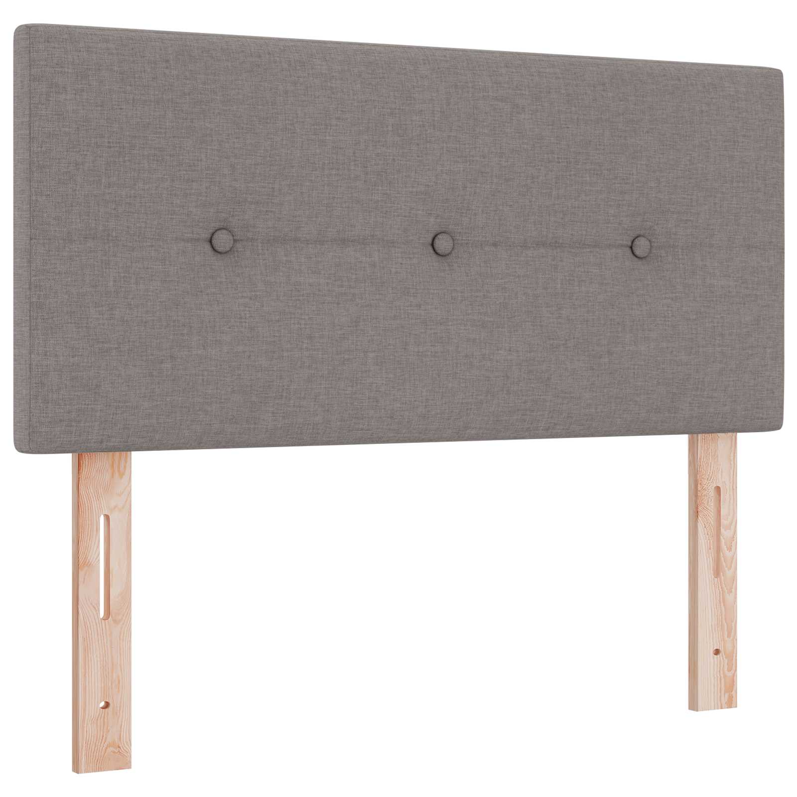 Boxspring krevet s madracem Sivosmeđa 120 x 190 cm Tkanina
