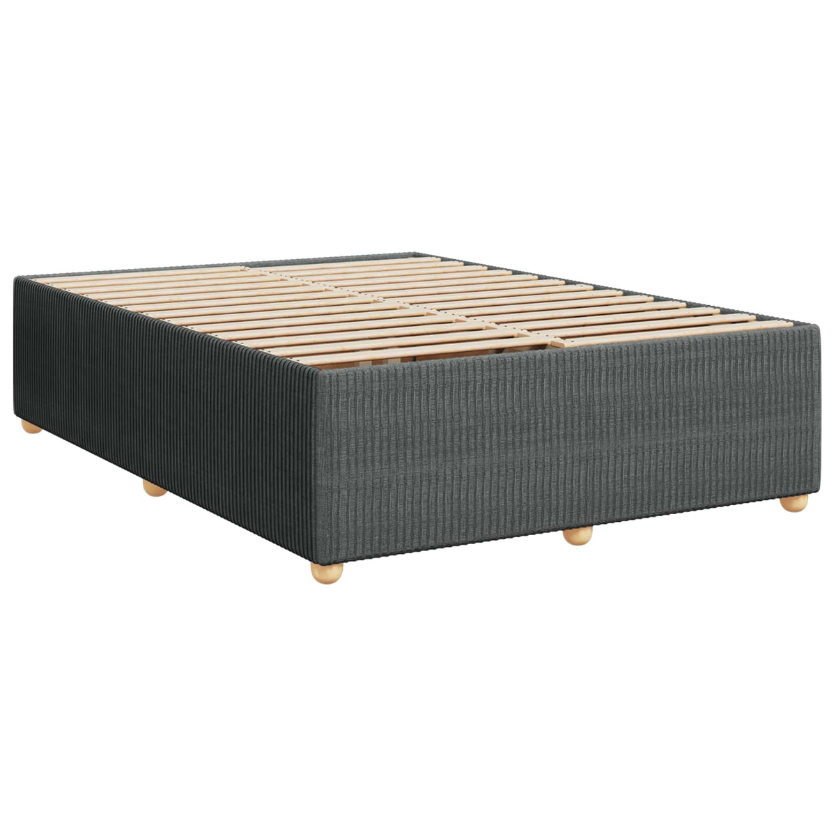 Boxspring krevet s madracem Tamnosiva 140 x 190 cm Tkanina