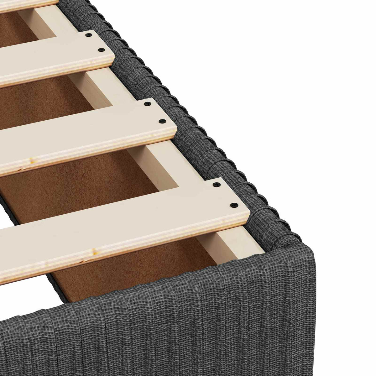 Boxspring krevet s madracem Tamnosiva 180 x 200 cm Tkanina