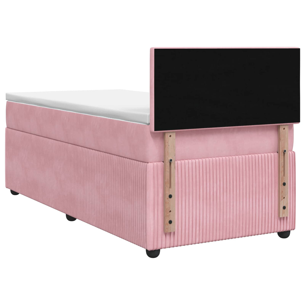 Boxspring krevet s madracem Ružičasta 80 x 200 cm Baršun