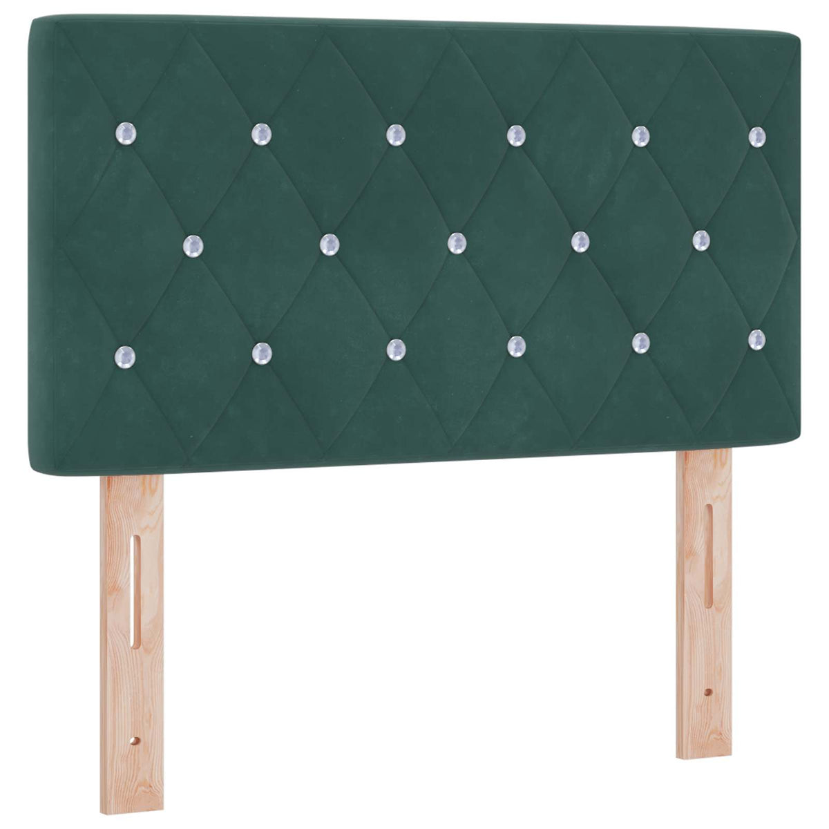 Boxspring krevet s madracem Tamnozelena 90 x 190 cm Baršun