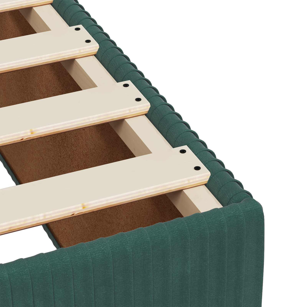 Boxspring krevet s madracem Tamnozelena 90 x 200 cm Baršun