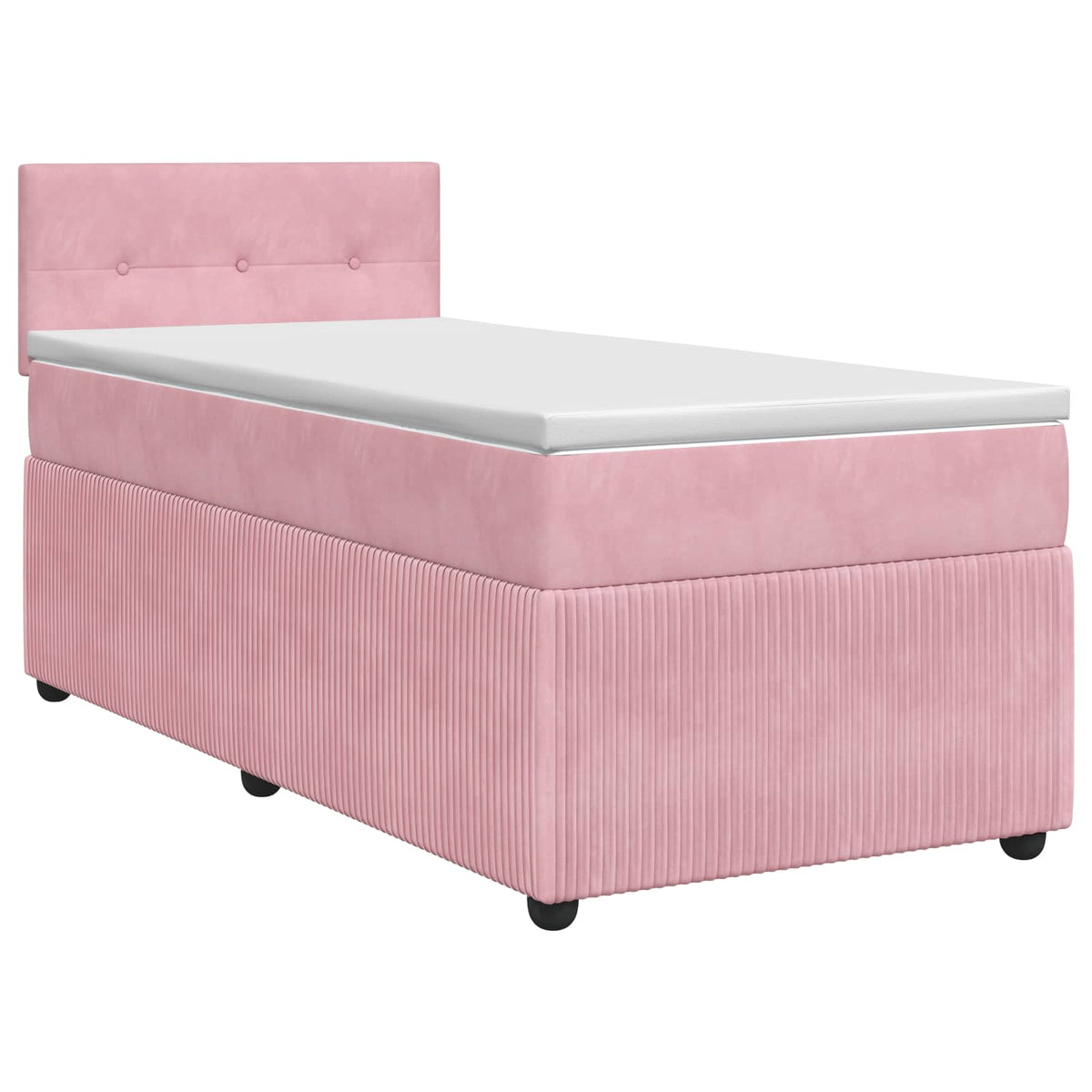 Boxspring krevet s madracem Ružičasta 100 x 200 cm Baršun