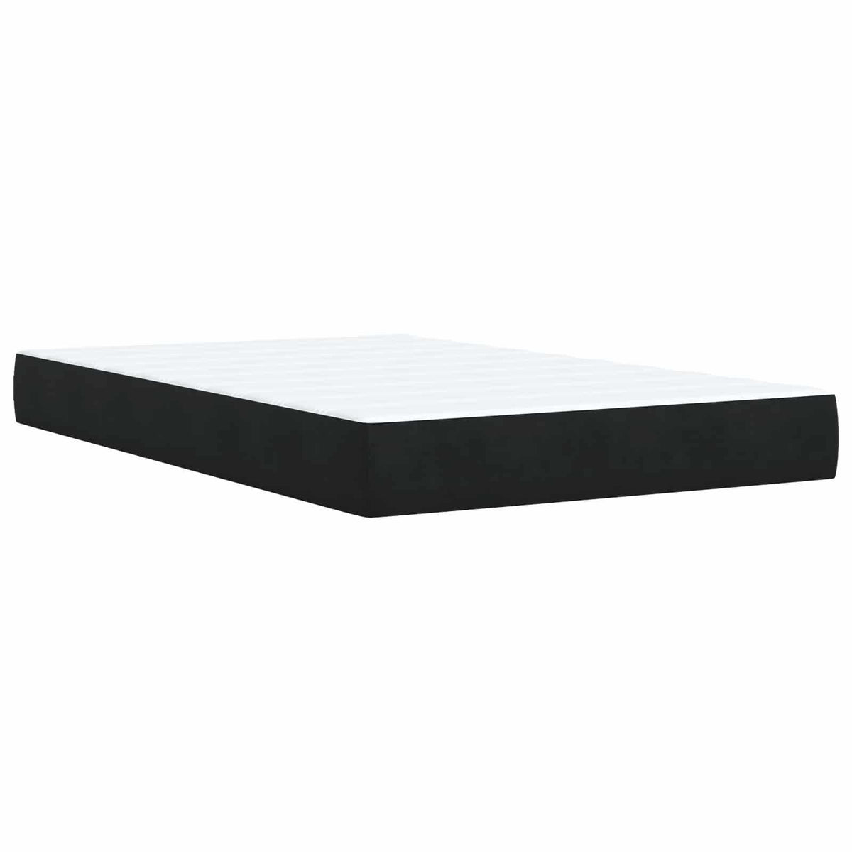 Boxspring krevet s madracem Crna 120 x 190 cm Baršun