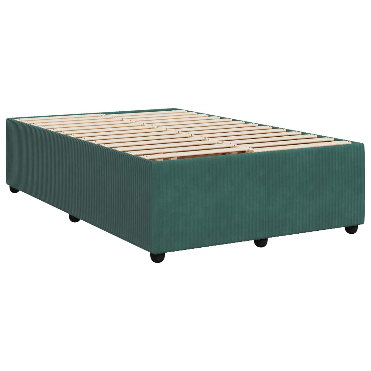 Boxspring krevet s madracem Tamnozelena 120 x 200 cm Baršun