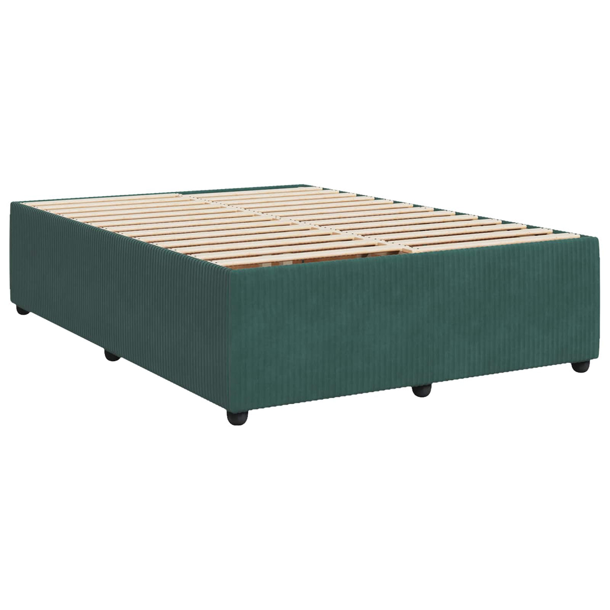 Boxspring krevet s madracem Tamnozelena 140 x 190 cm Baršun