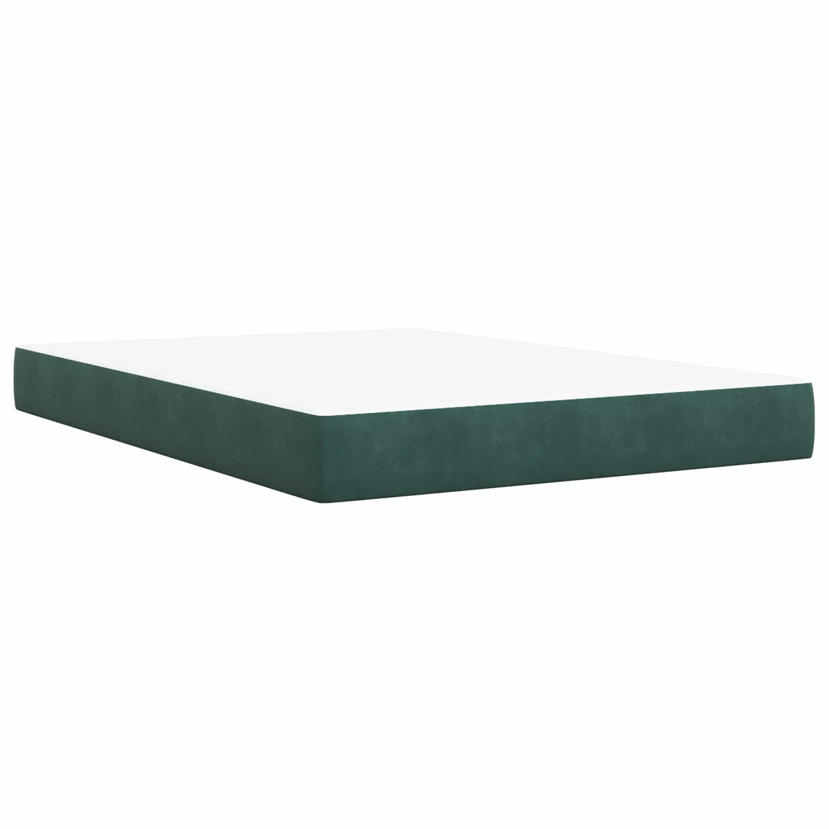 Boxspring krevet s madracem Tamnozelena 140 x 190 cm Baršun