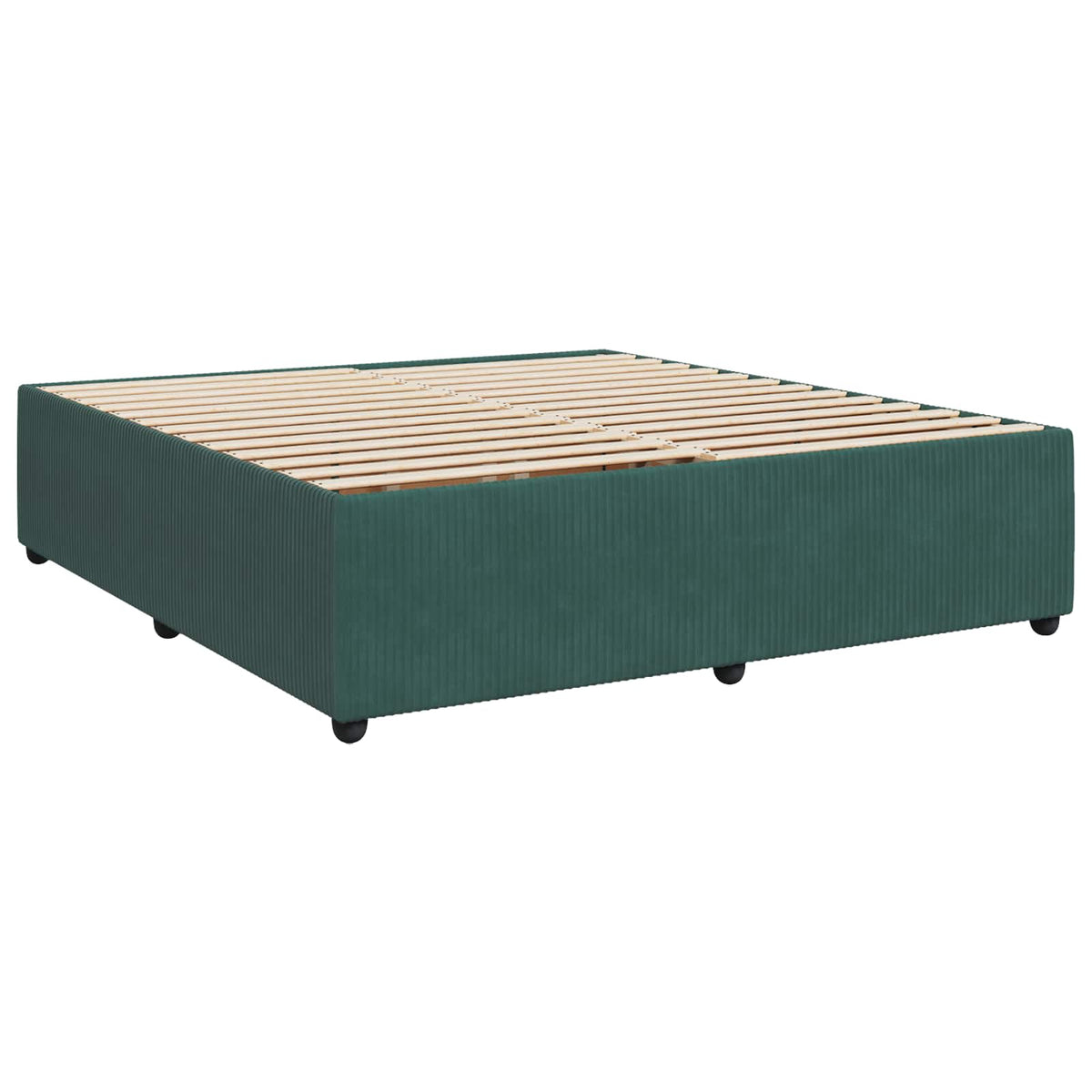 Boxspring krevet s madracem Tamnozelena 180 x 200 cm Baršun