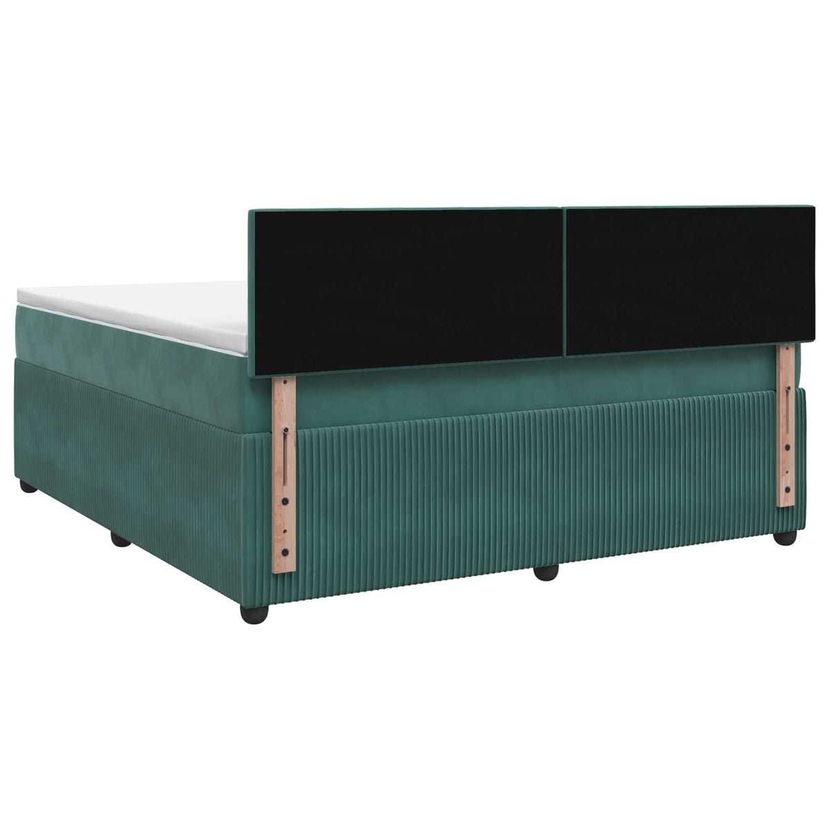 Boxspring krevet s madracem Tamnozelena 180 x 200 cm Baršun