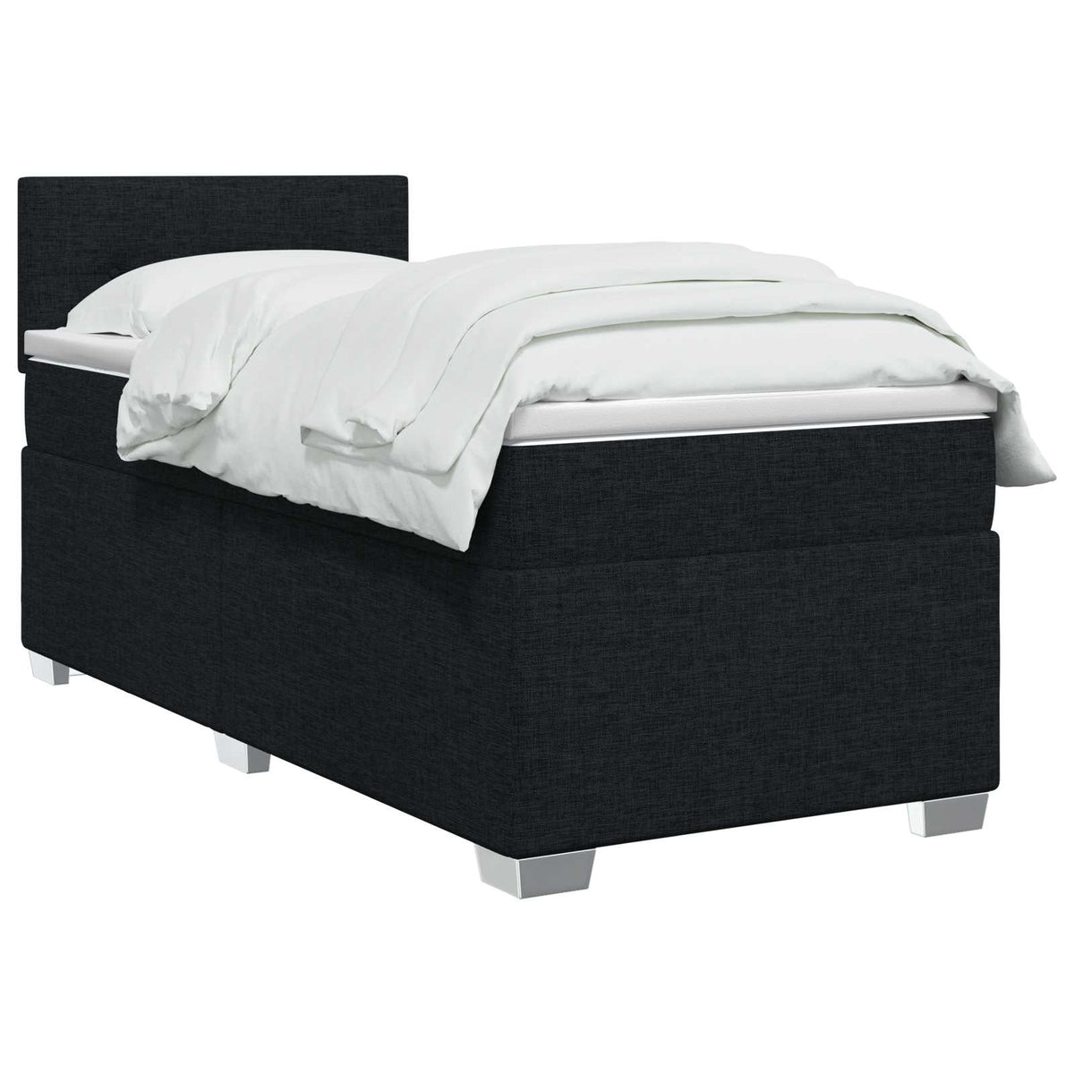 Krevet s box springom, madracem i LED-om Crna 80 x 200 cm